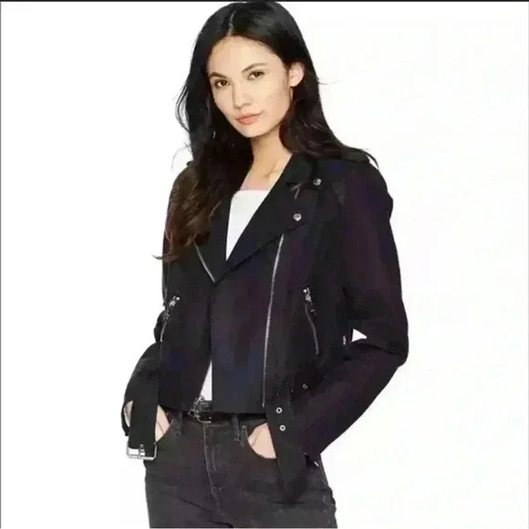 Levis Faux Suede Moto Jacket - Picture 2 of 8